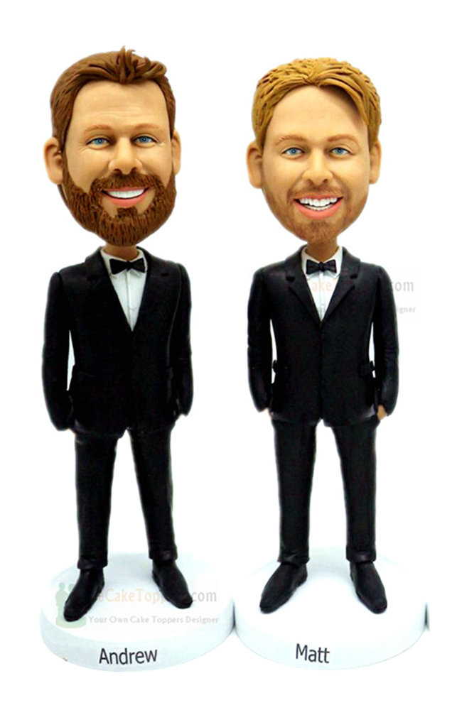 Groomsmen Custom bobble heads for groomsmen best man bobbleheads 1-10 sets